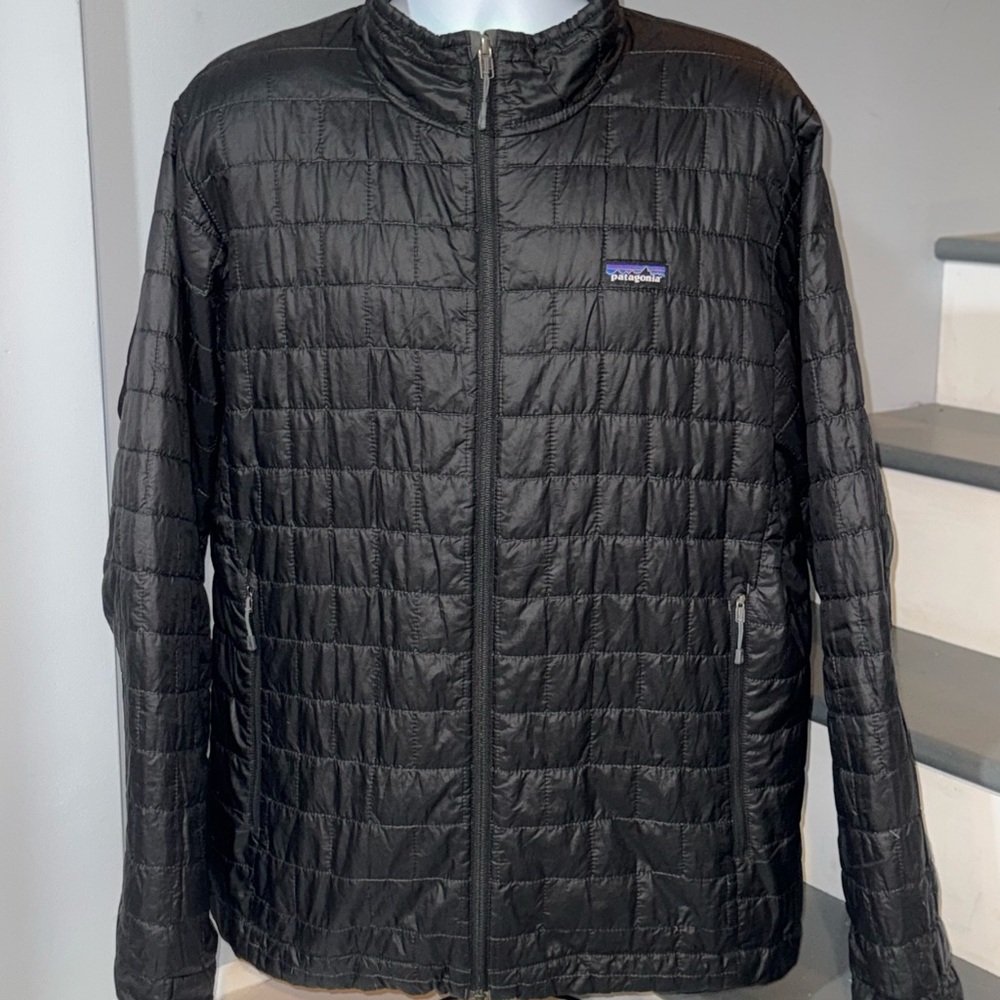 Men’s Size Extra Large (XL) Patagonia Nano Puff Full Zip Black Jacket